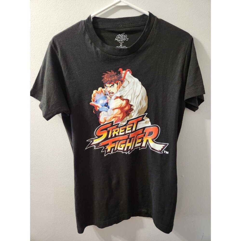 Capcom Street Fighter Black T-Shirt Size Small